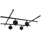 Falcon Eyes plafond railsysteem B-3030C 3 x 3 m met 4 pantografen